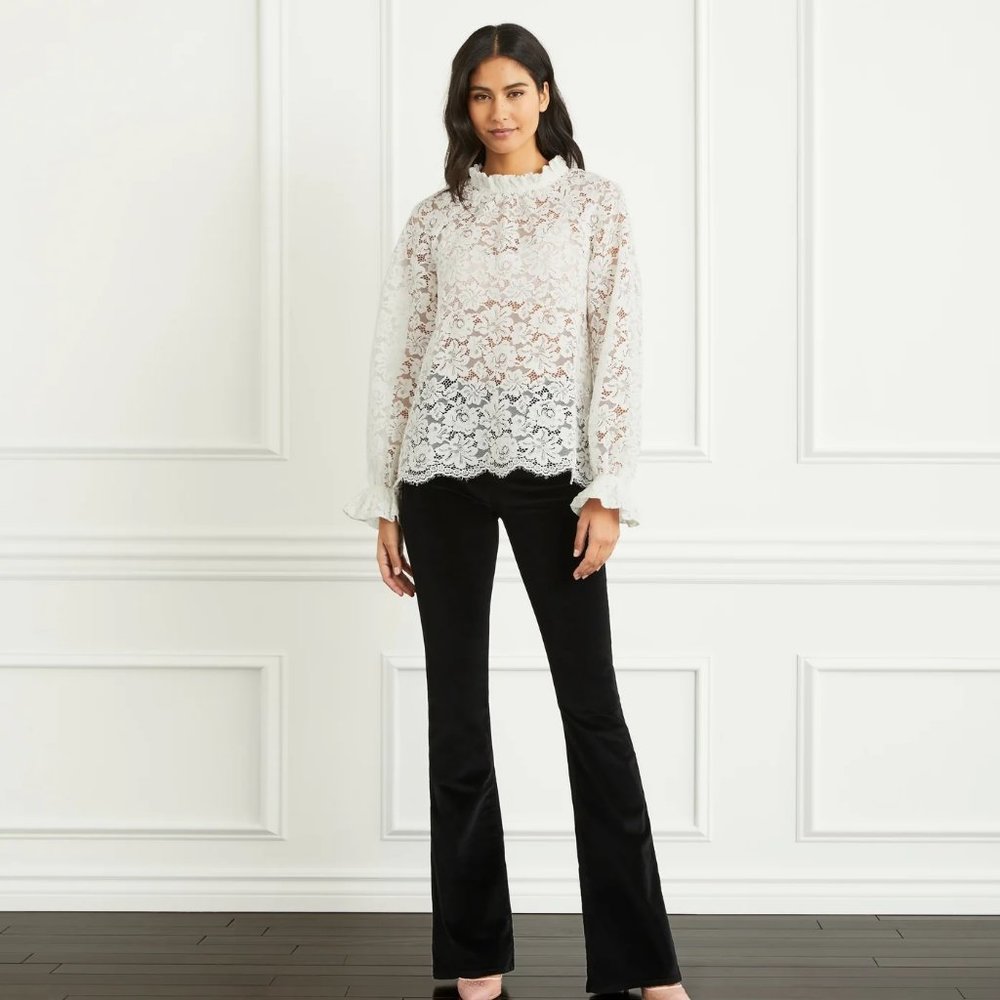 Hill House Millie Top White Lace